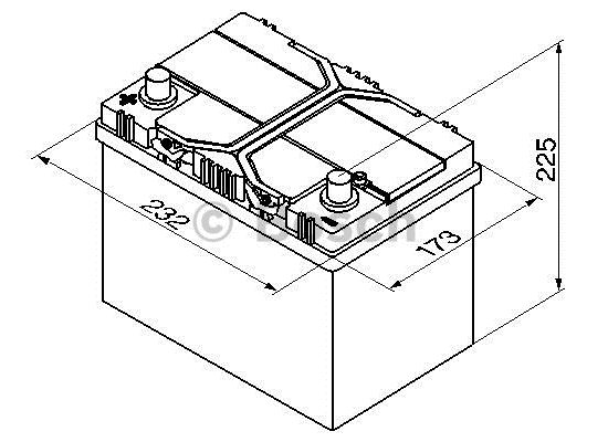 Baterie 60 Ah Bosch Dimensiuni -cod 0092S40250 otopeni