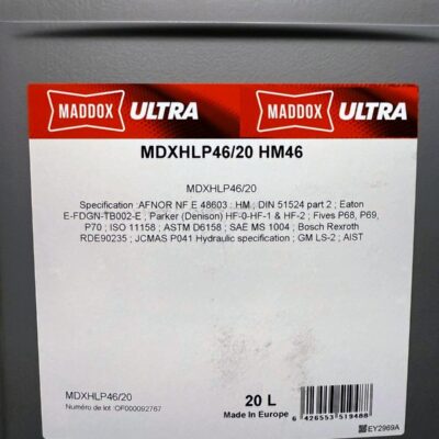 Ulei hidraulic HLP 46 Maddox in Otopeni la bidoane de 20 de litri. Ulei hidraulic HLP 46 Maddox in Otopeni la bidoane de 20 de litri.