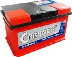 Baterie Auto Caranda Suprema 75AH 720A > pret = 550 lei in Otopeni