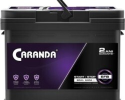Baterie auto Caranda start stop 60AH 640A EFB, pret = 590 lei Baterie auto Caranda start stop 60AH 640A EFB in Otopeni