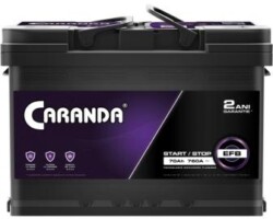Baterie auto Caranda start stop 70AH 760A EFB, pret = 690 lei Baterie auto Caranda start stop 70AH 760A EFB in Otopeni